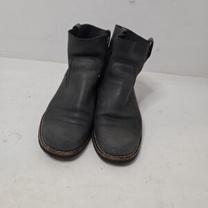 Roots Grey Tribal Leather Slip-on Ankle Boots Size 7.5